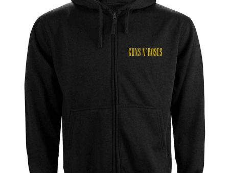 Guns N  Roses - Logo Zipped Hoodie Online Sale