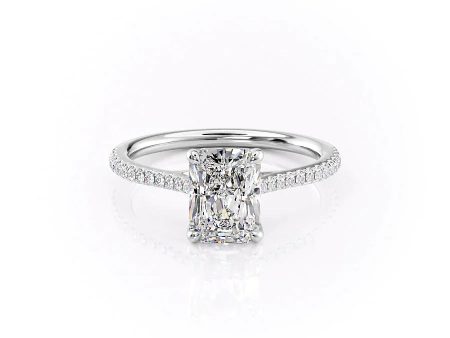 The Pave Lexie Set With A 3.5 Carat Radiant Moissanite Cheap