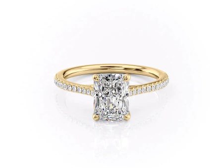 The Pave Lexie Set With A 4.5 Carat Radiant Moissanite Cheap