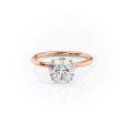 The Lily Set With A 3 Carat Round Moissanite Online