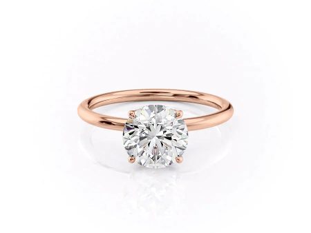 The Lily Set With A 3 Carat Round Moissanite Online