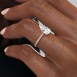 The Pave Lexie Set With A 5 Carat Pear Moissanite Fashion