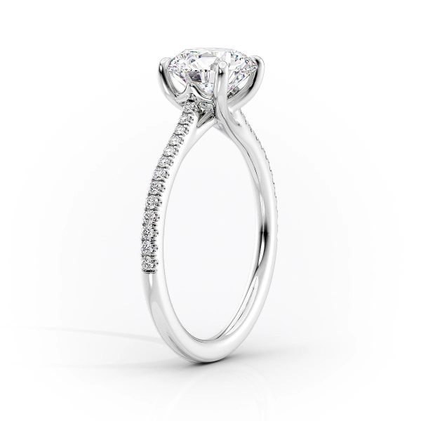 The Pave Lexie Set With A 2.5 Carat Oval Moissanite For Cheap