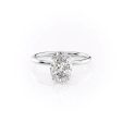 The Lily Set With A 5 Carat Oval Moissanite Online