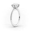 The Pave Lexie Set With A 3.5 Carat Oval Moissanite Online Sale