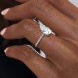 The Pave Lexie Set With A 2 Carat Pear Moissanite Fashion