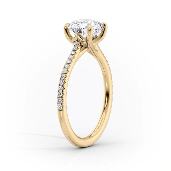 The Pave Lexie Set With A 1.5 Carat Pear Moissanite Online Hot Sale